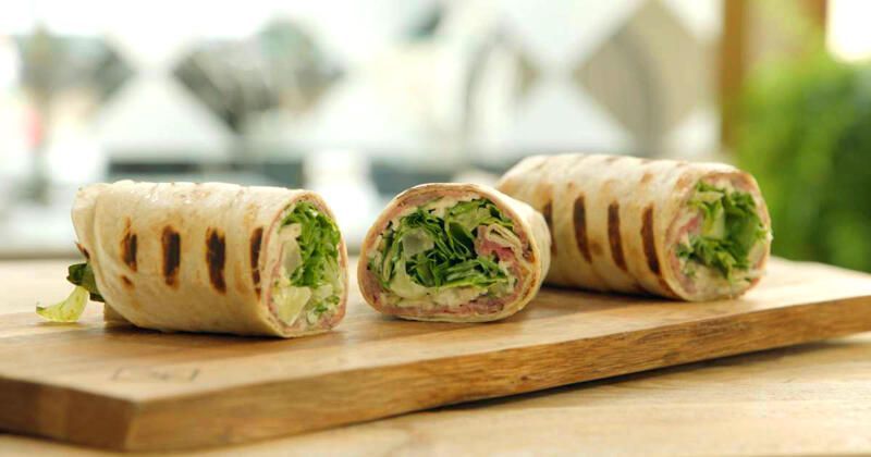 Originele wraps met zomergroenten