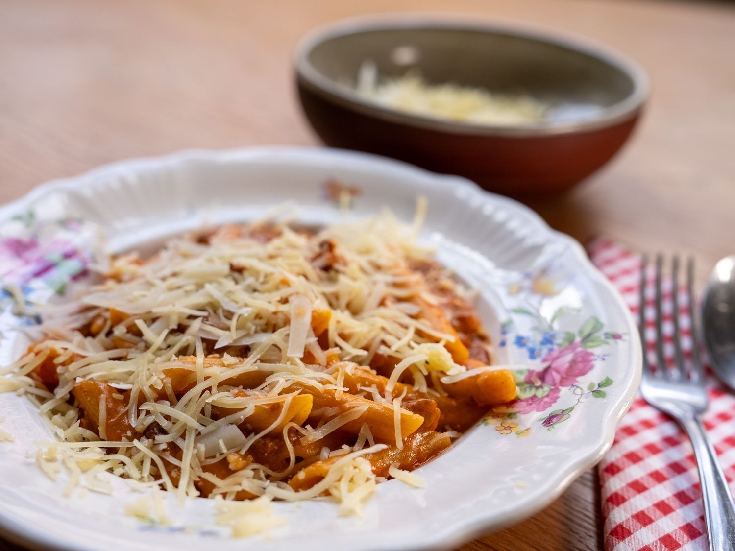 Pasta half en half