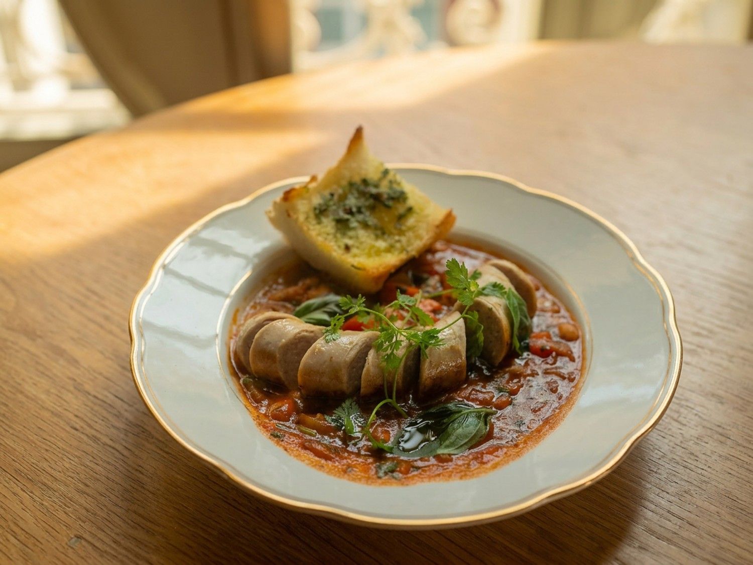 Lente-cassoulet met witte bonen en witte pens