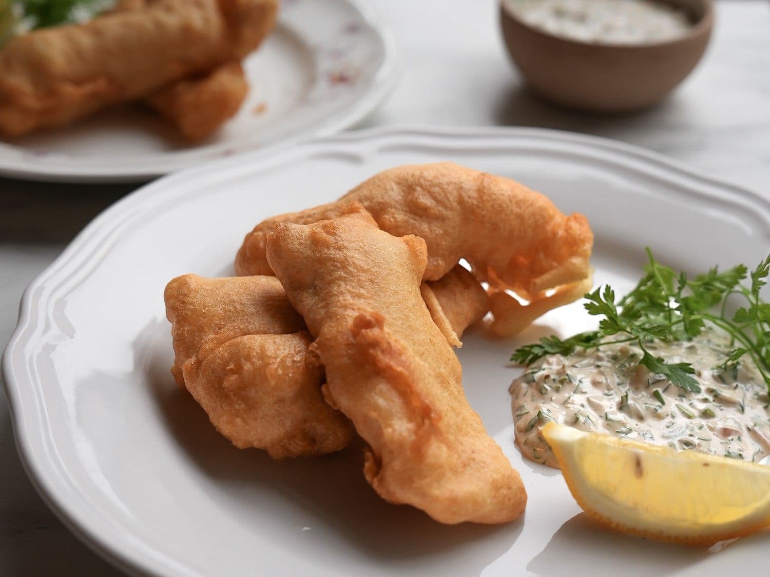 Kibbeling met ravigotte saus