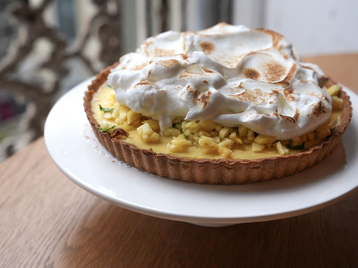 Ananastaart met meringue