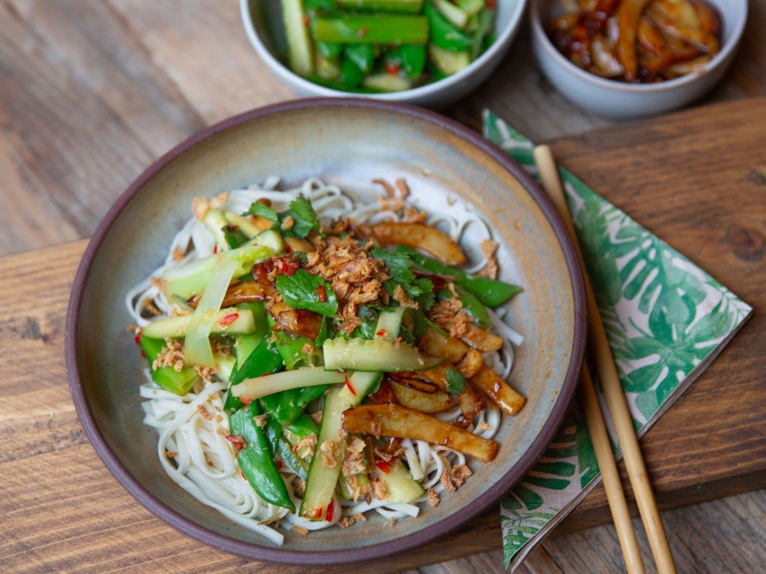 Noedels met zeekat en Thaise dressing