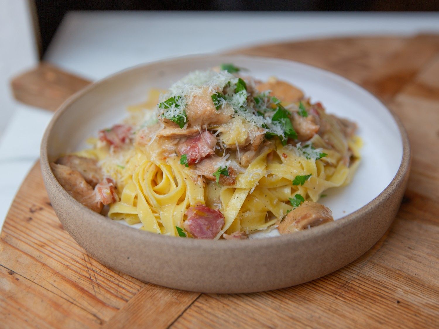 Ragù bianco met tagliatelle