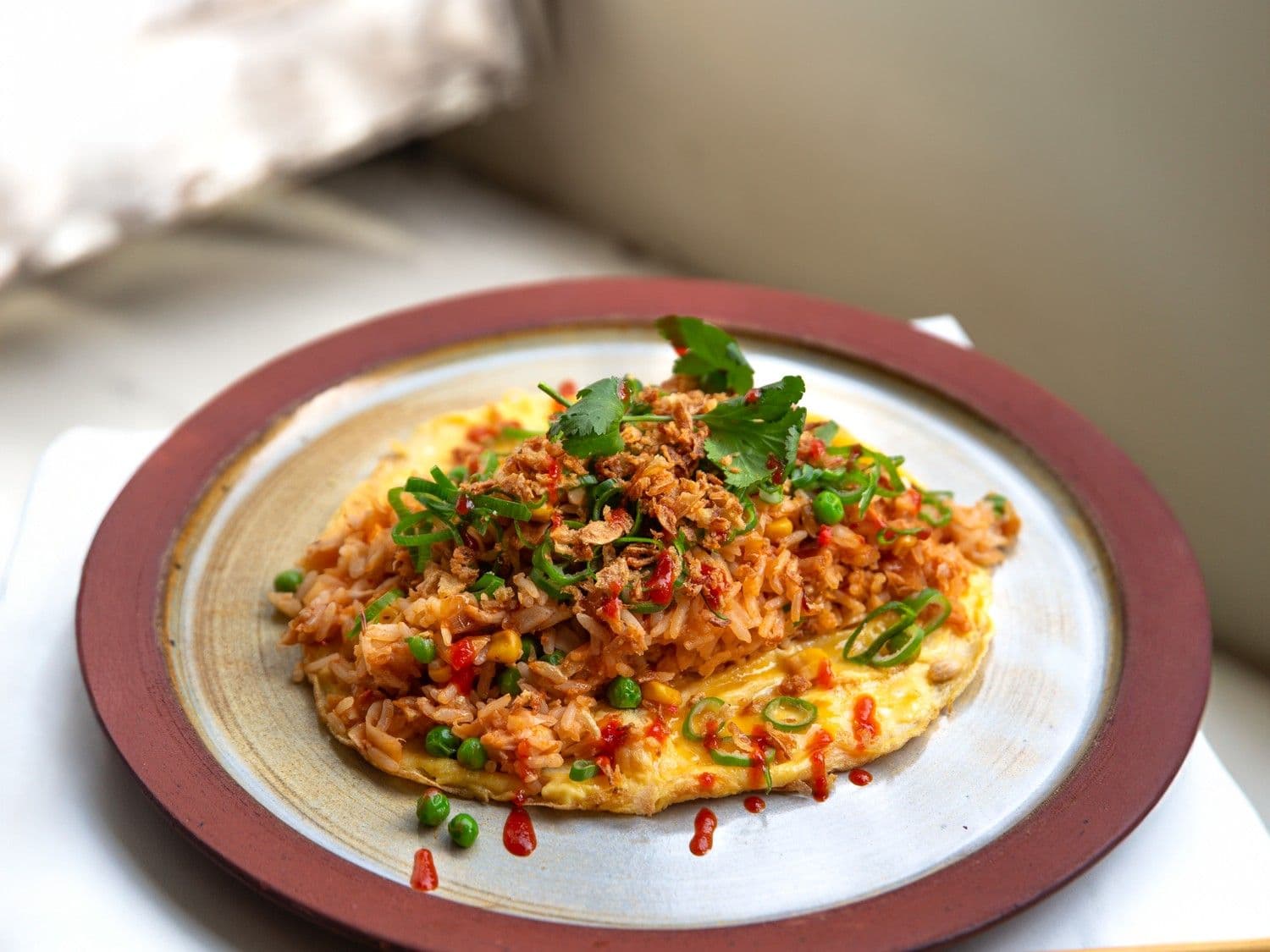 Nasi met krab en bloemkool
