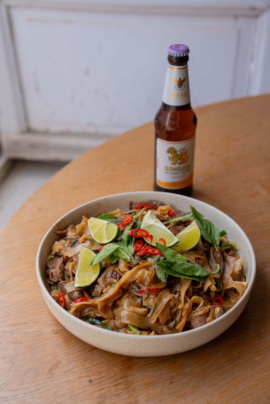 Pad khee mao (drunken noodles)