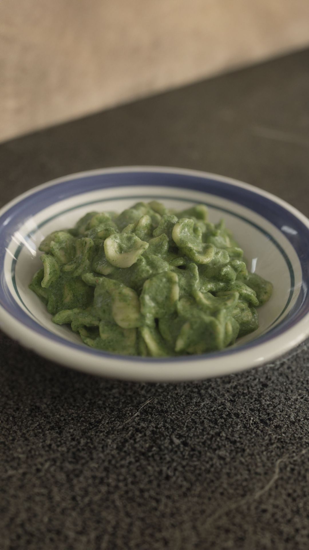 Orecchiette met spinazie en drie kazen