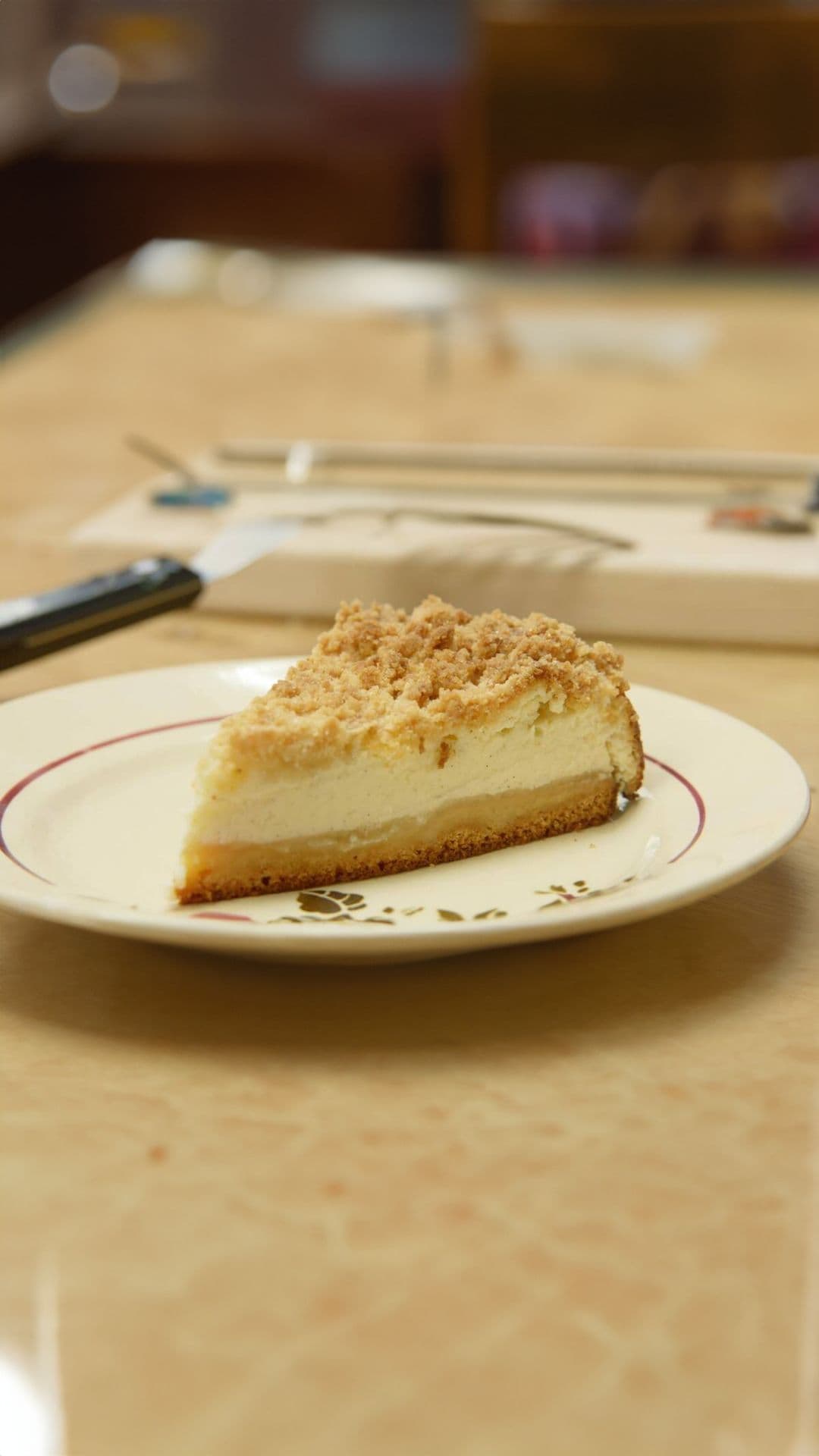 Appelcrumble cheesecake
