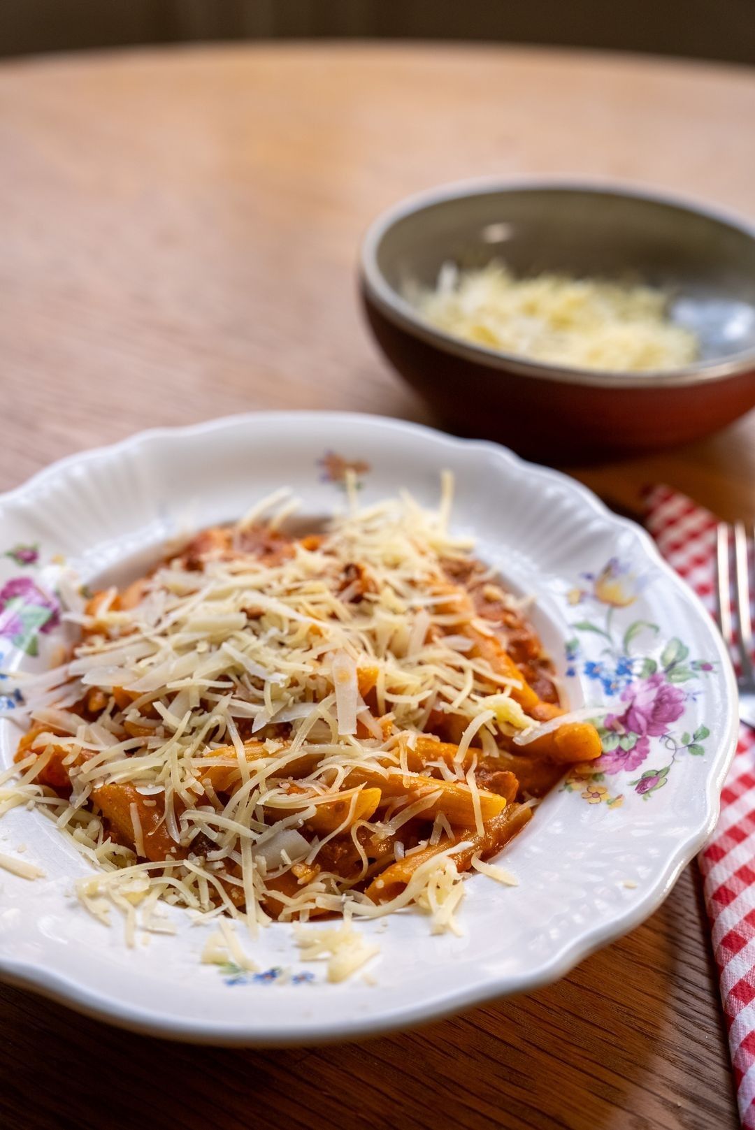 Pasta half en half