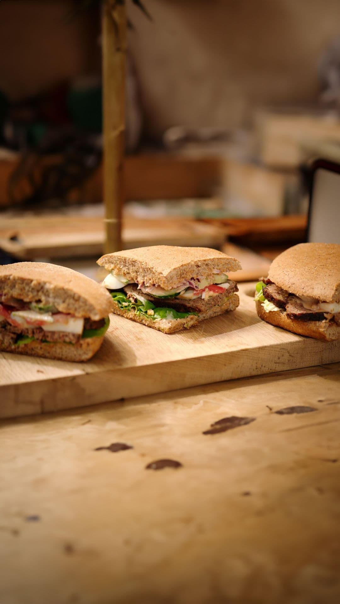 Marokkaans brood met vleesbrood