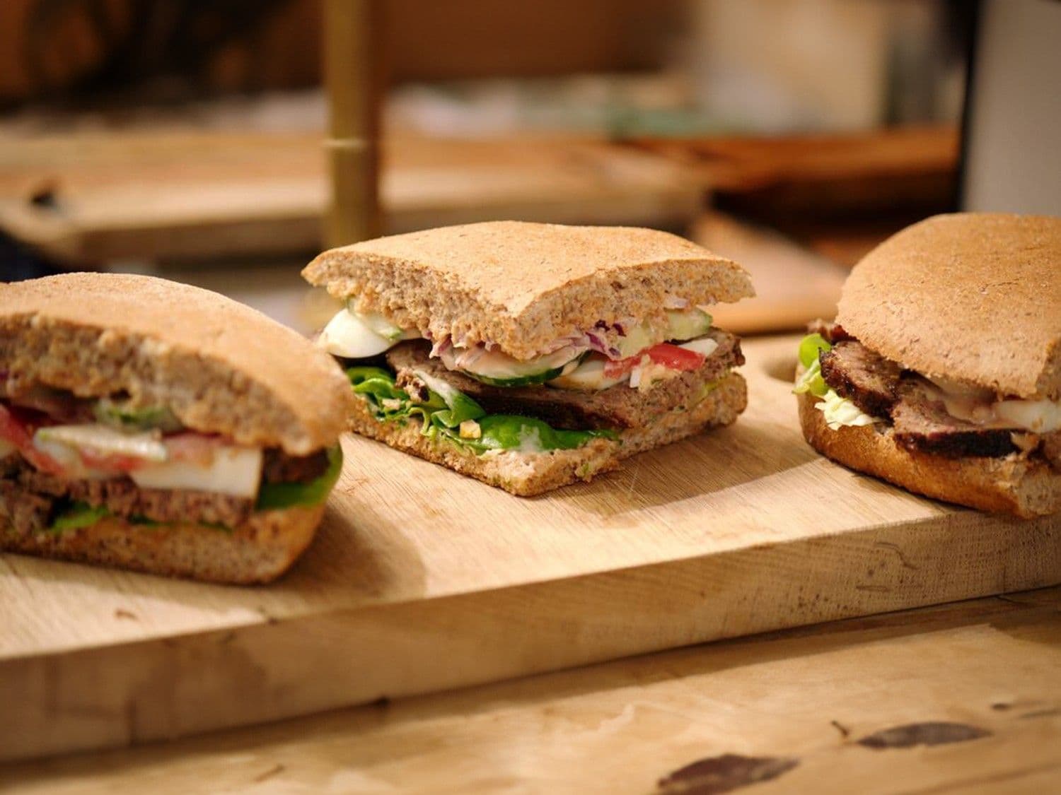 Marokkaans brood met vleesbrood