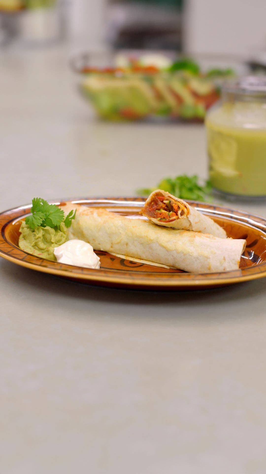 Veggie enchilada’s met guacamole