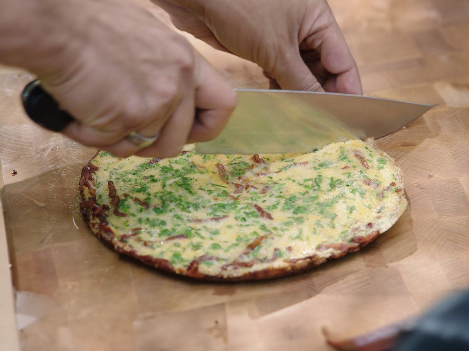 Picknick met makreelsalade en omelet