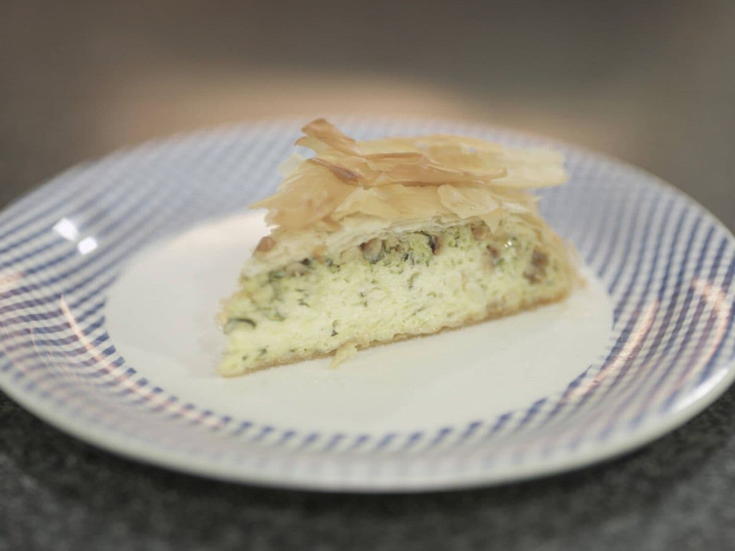 Courgettetaart met feta en cheddar