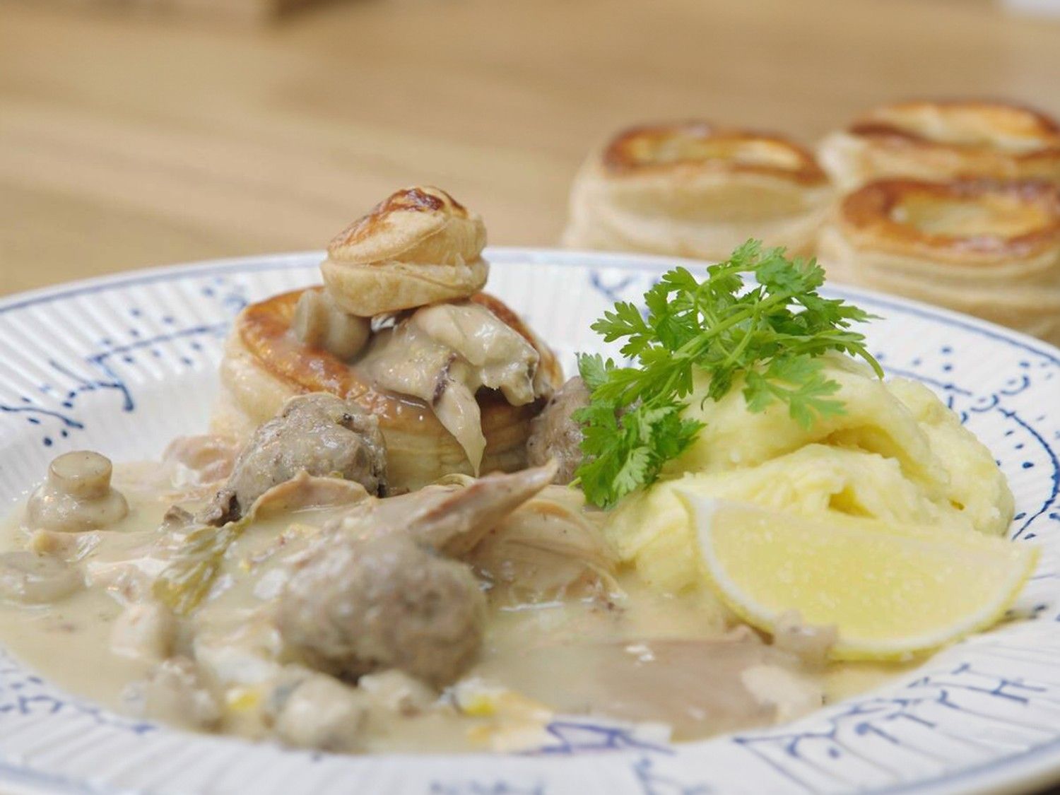 Vol-au-vent met puree