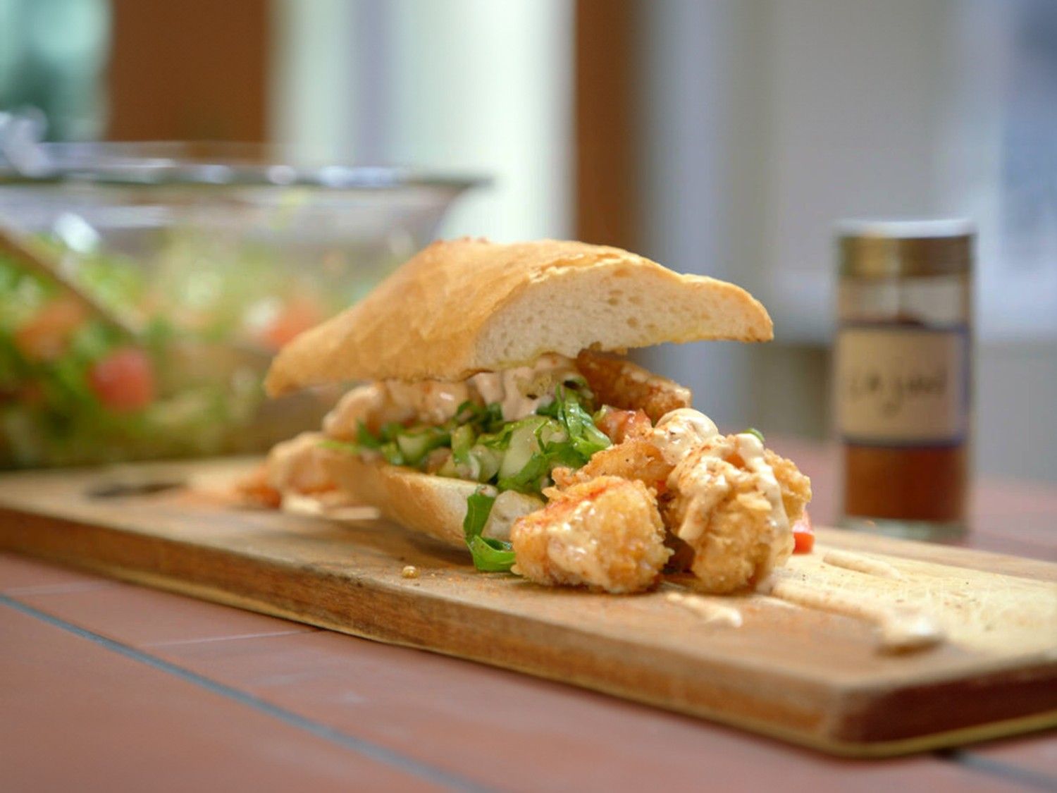 Po'boys sandwich