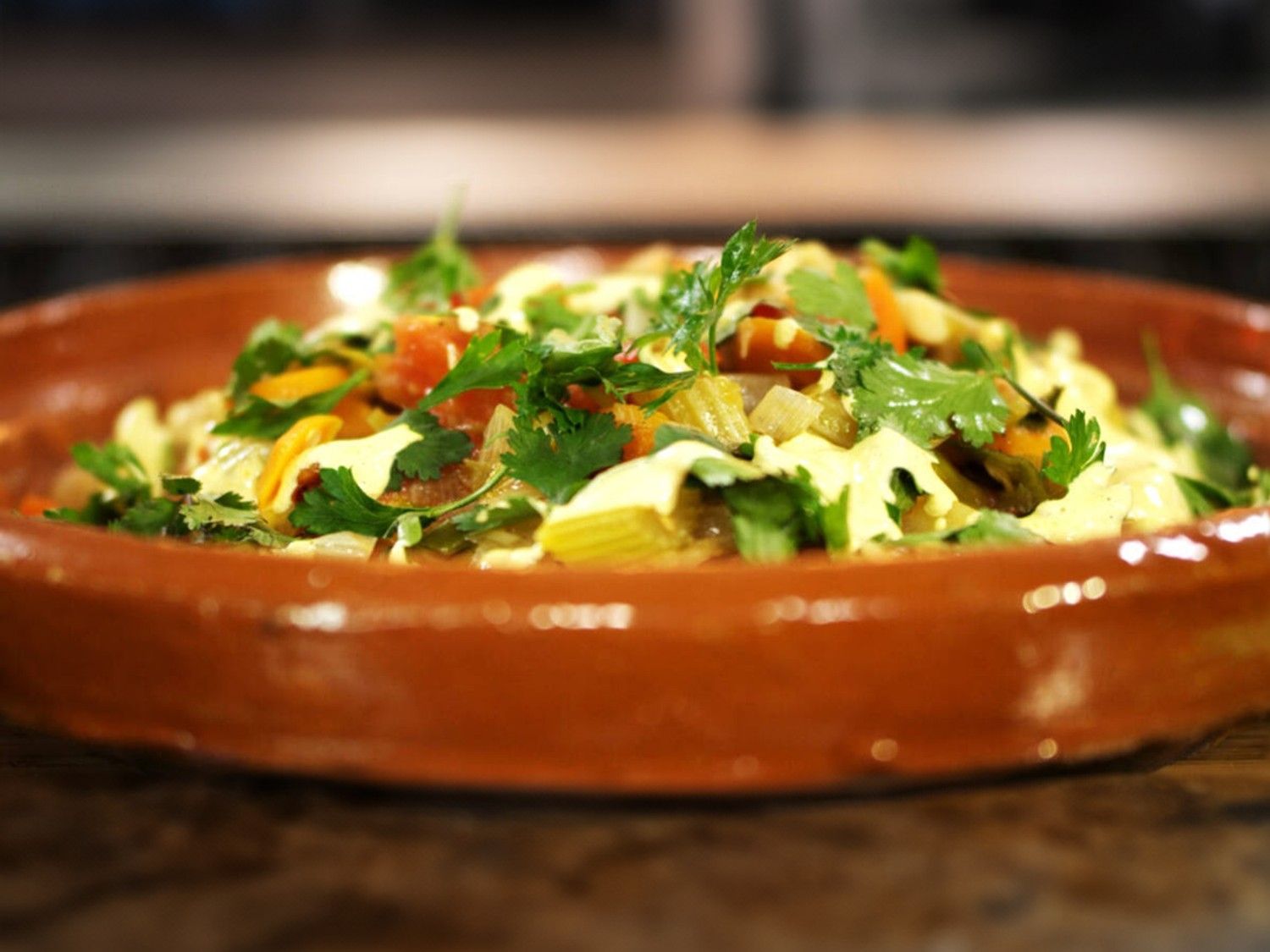 Groentebulgur met saffraanaioli