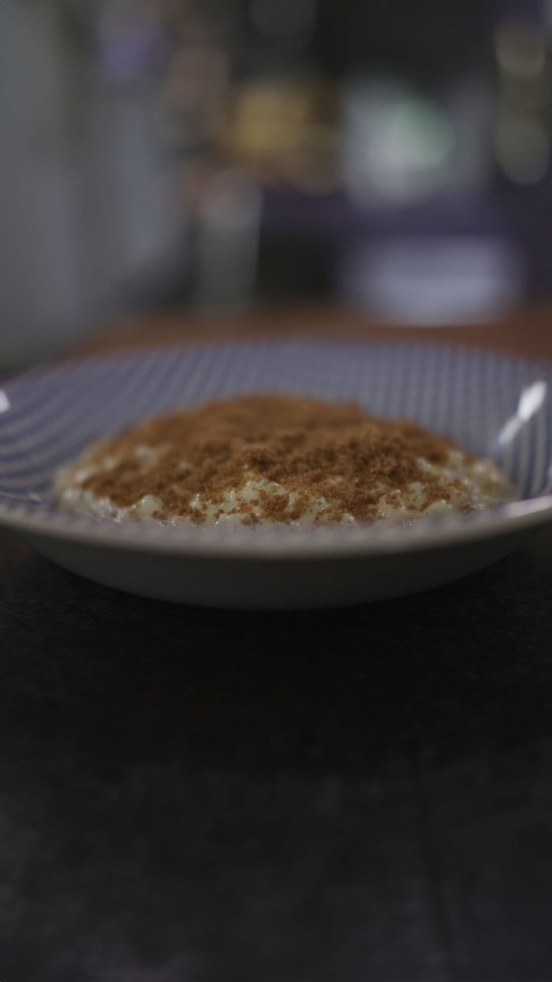 Rijstpap met kokosmelk en speculaas