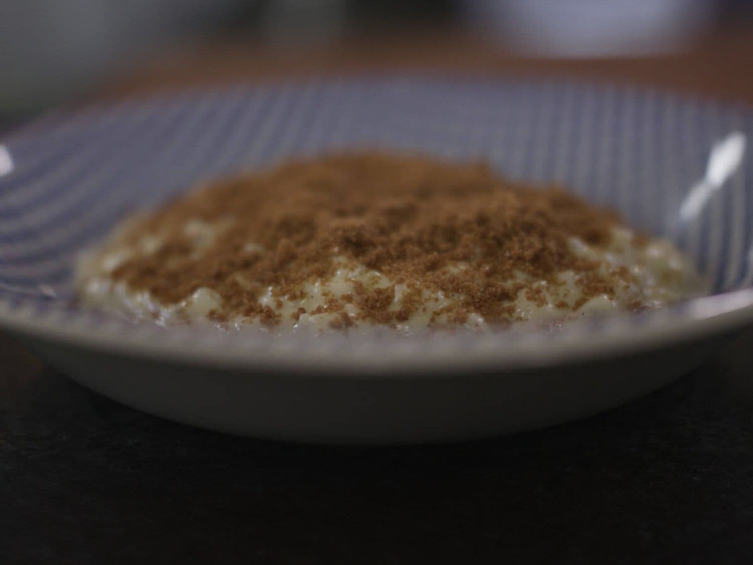 Rijstpap met kokosmelk en speculaas