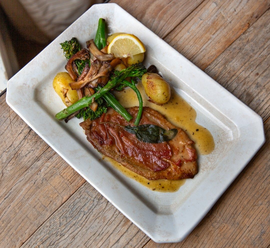 Saltimbocca alla romana met gebakken krieltjes