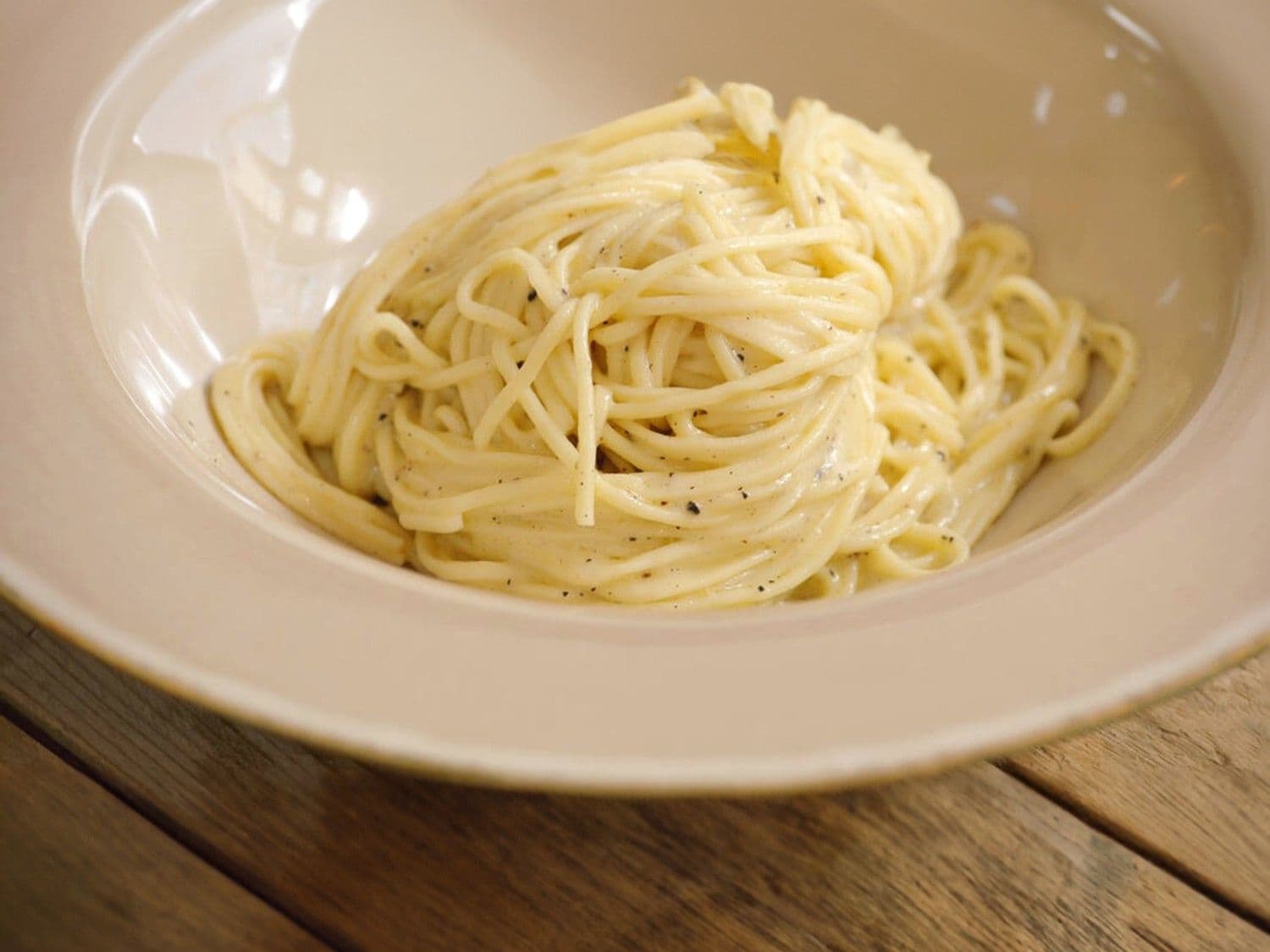 Spaghetti cacio e pepe