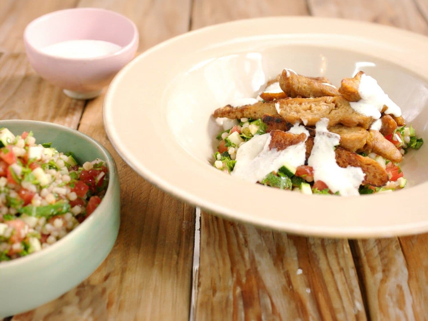 Groentecouscous met seitan fritti