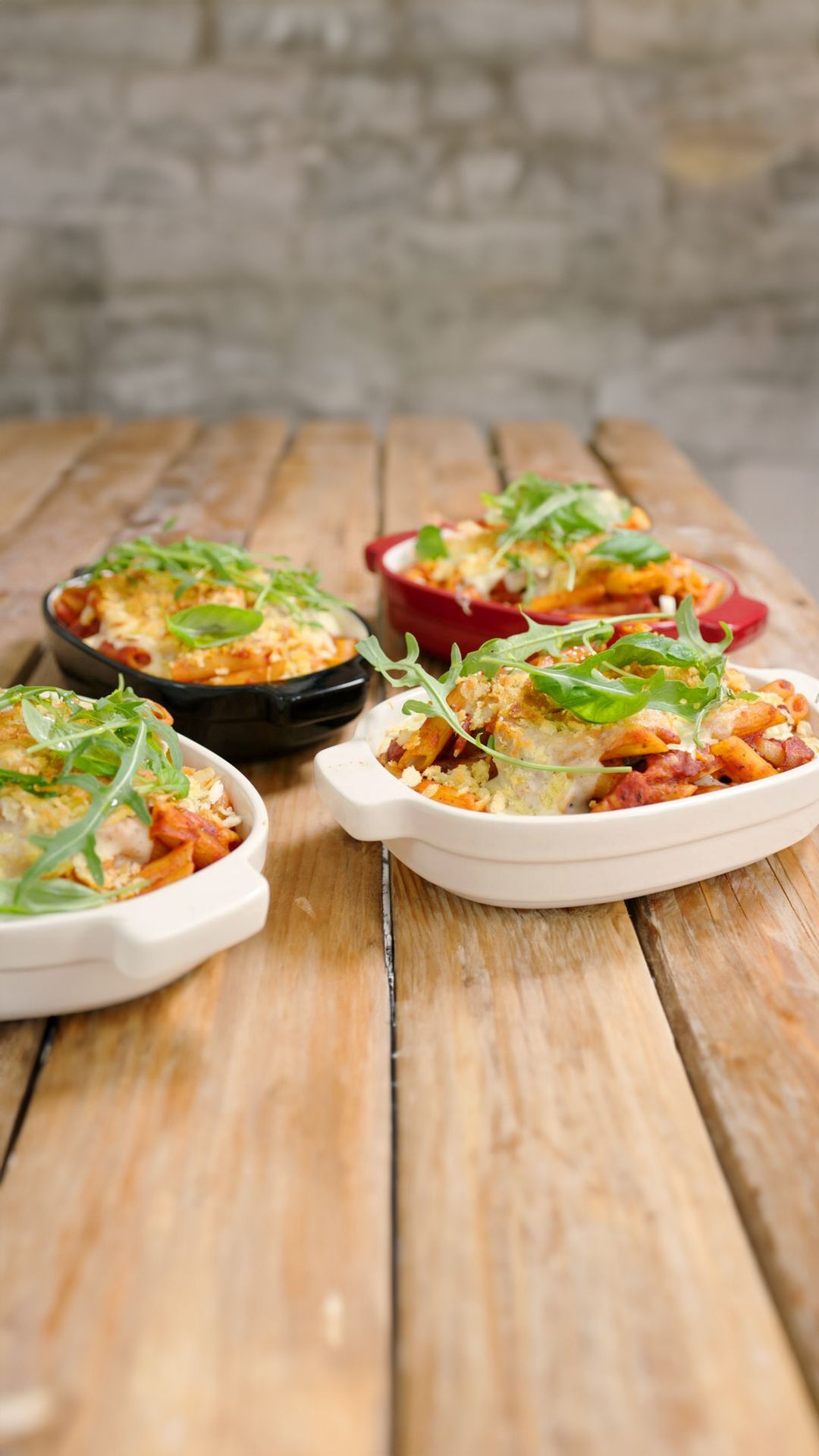 Ovenschotel met spinazie, champignons en spek