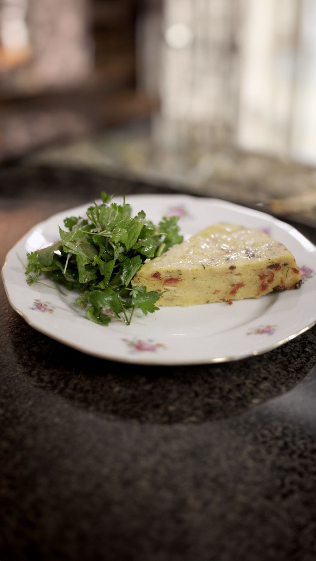 Vegetarische polenta-omelet