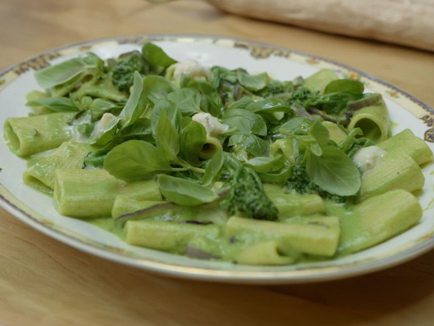 Pasta ‘broccolini' met blauwe kaas