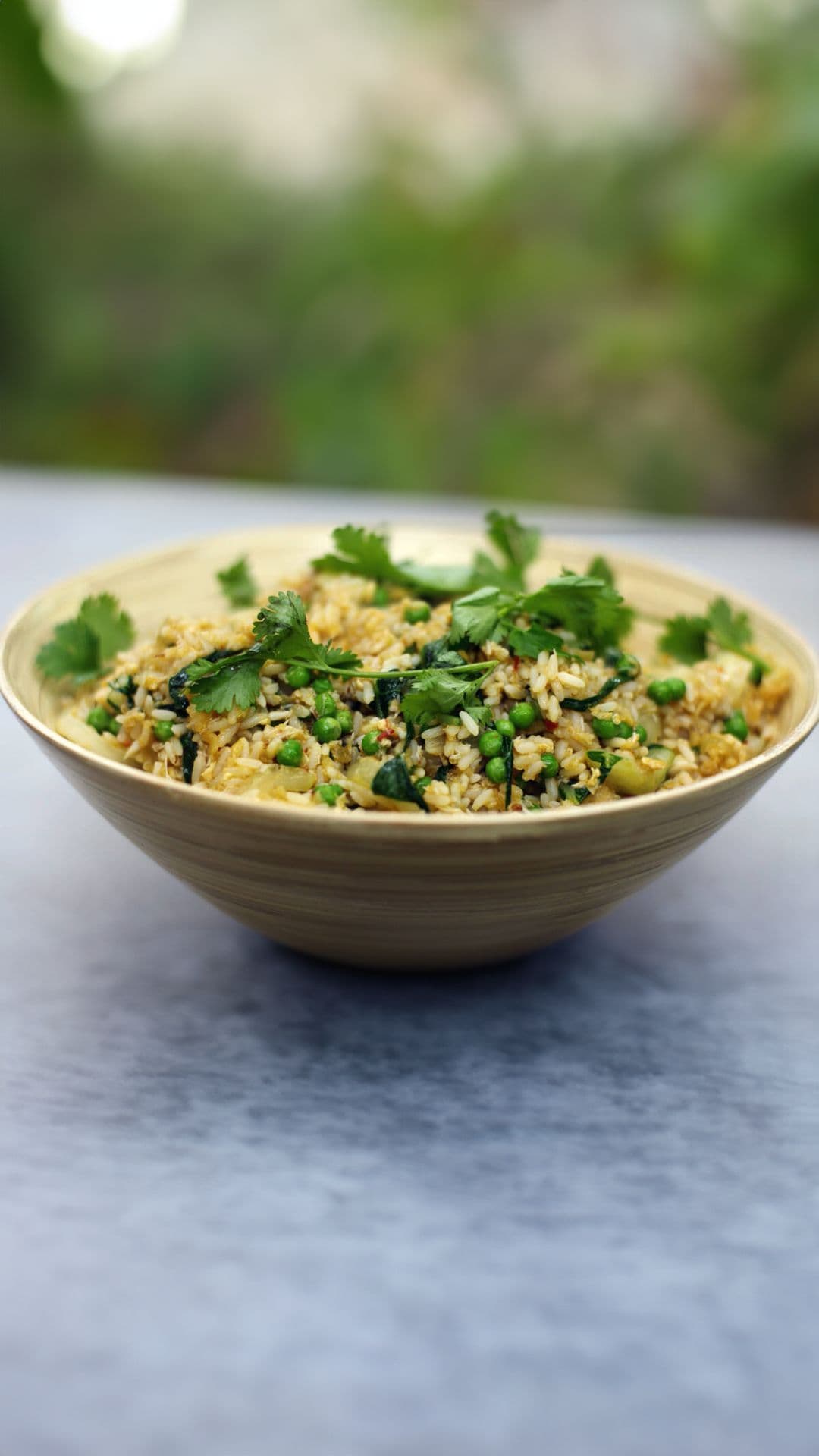 Nasi goreng met krab