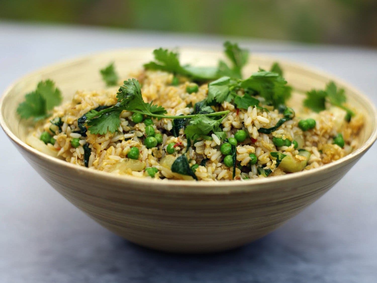 Nasi goreng met krab