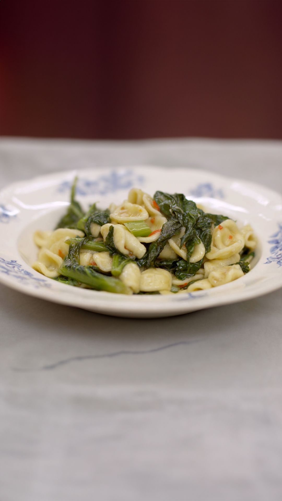Pasta met rapenstelen en gesmolten ansjovis