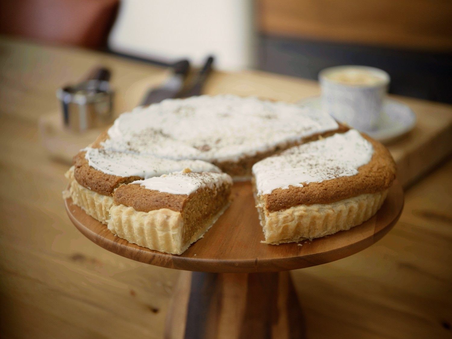 Amarettotaart met café glacé