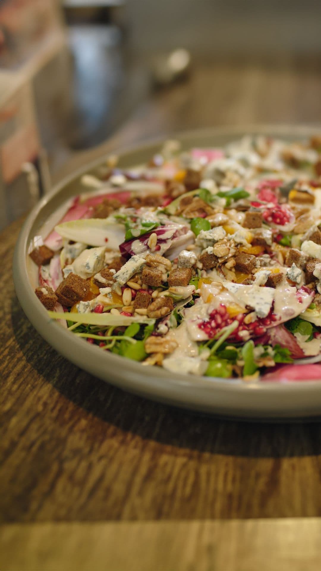 Witloofsalade met blauwe kaas