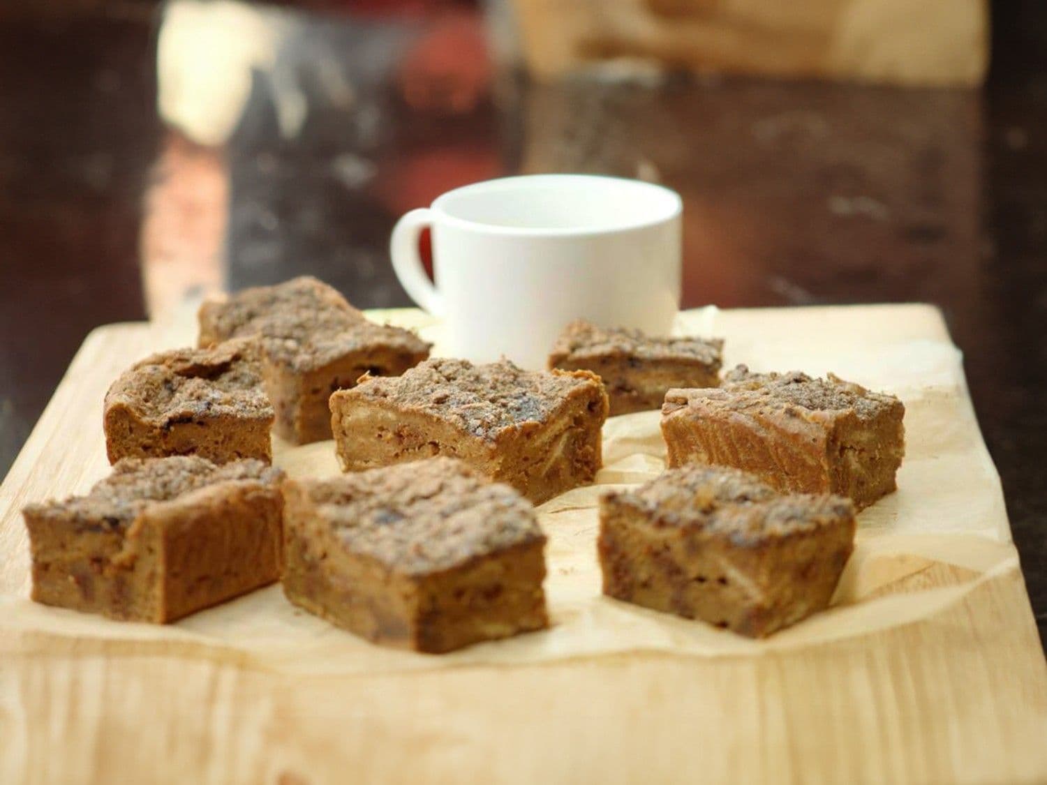 Broodpudding met koffie en speculaas