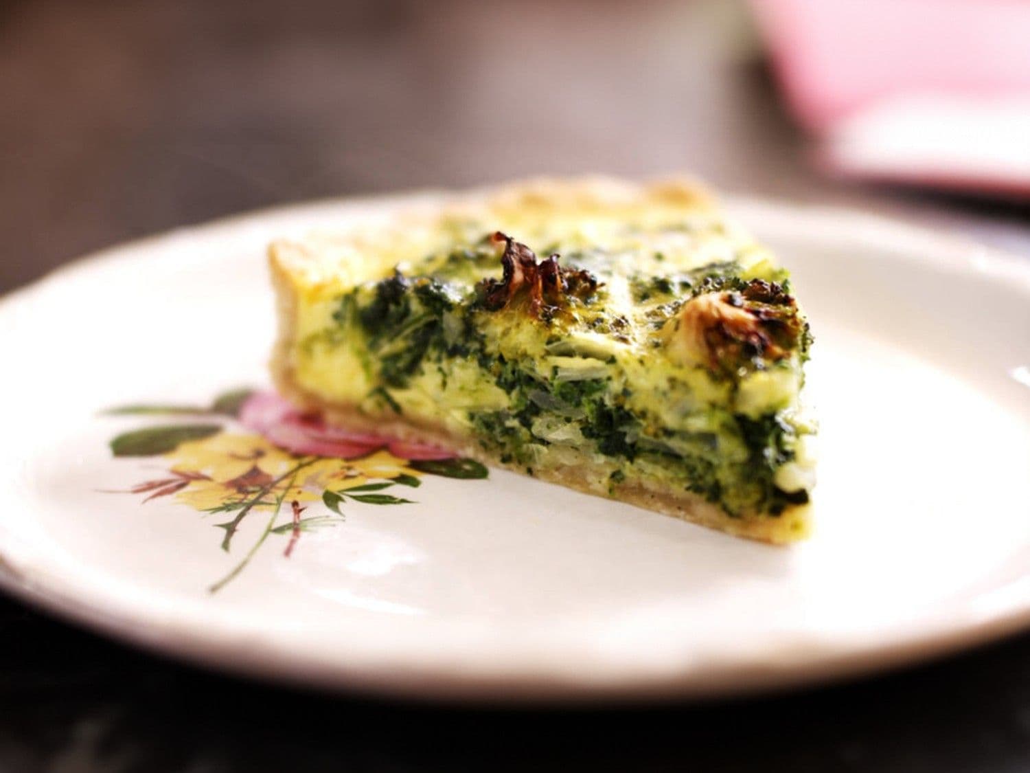 Vegetarische taart met broccoli