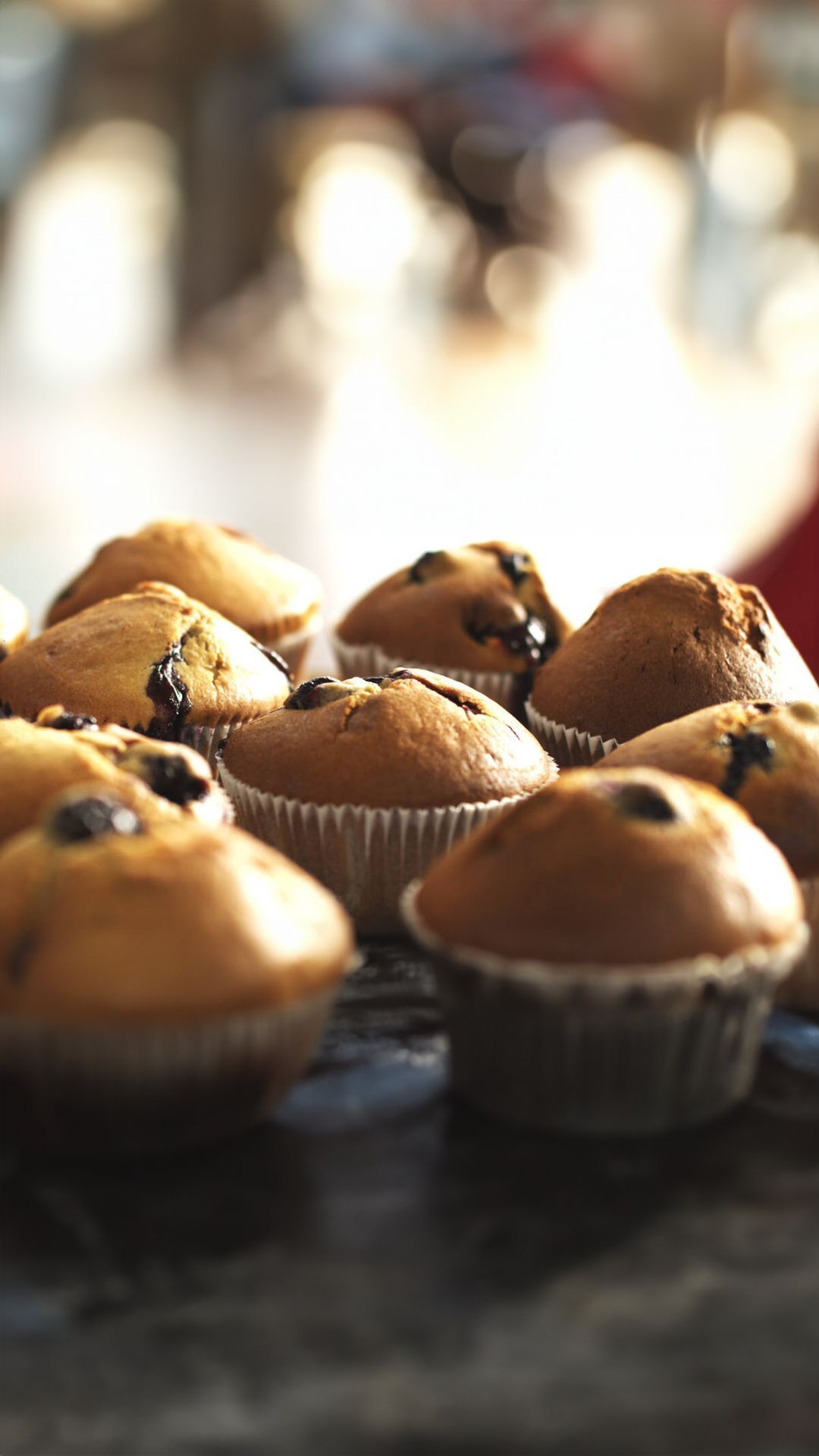 Muffins met bosbessen