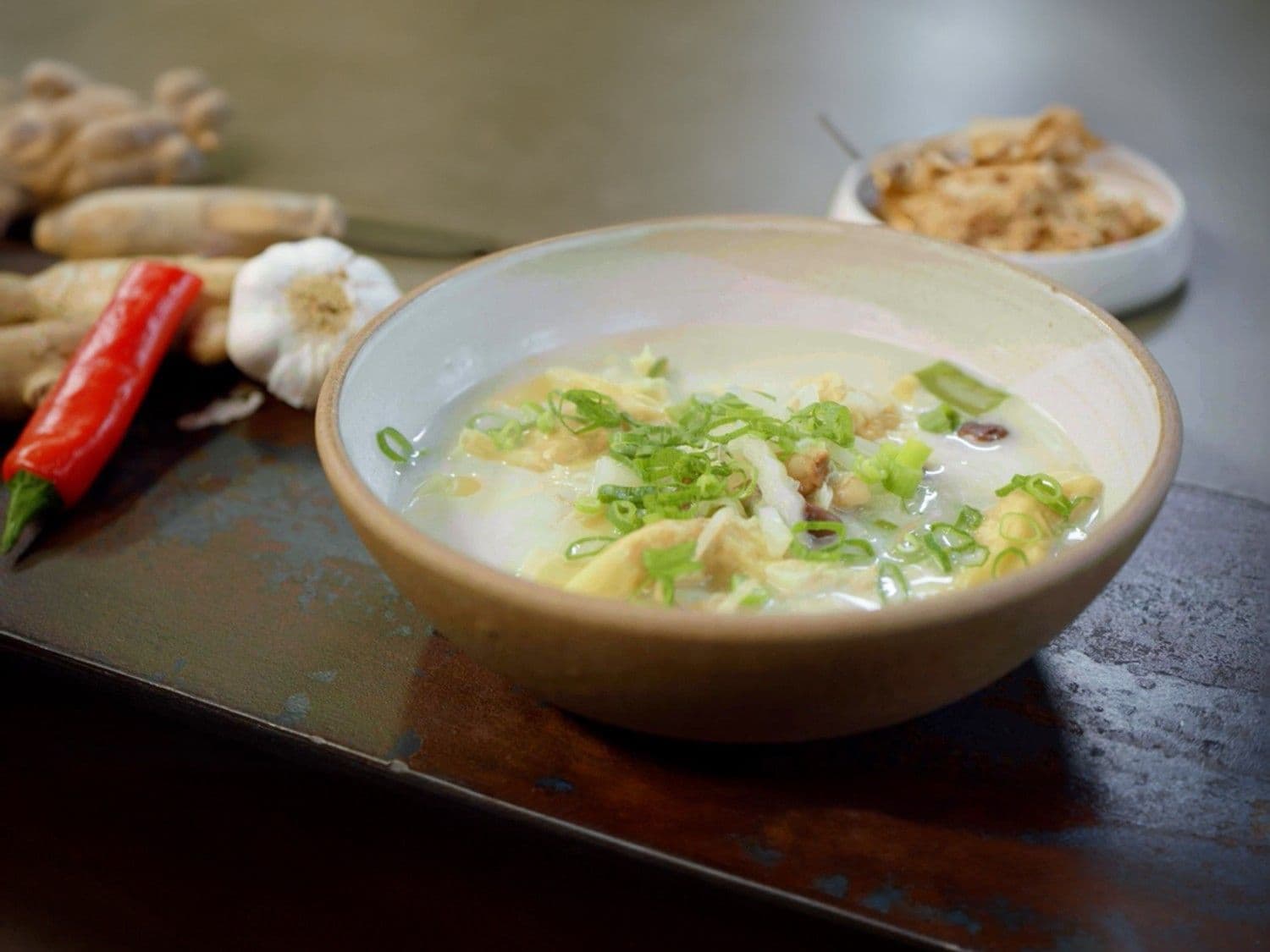 Wontonsoep met konijn