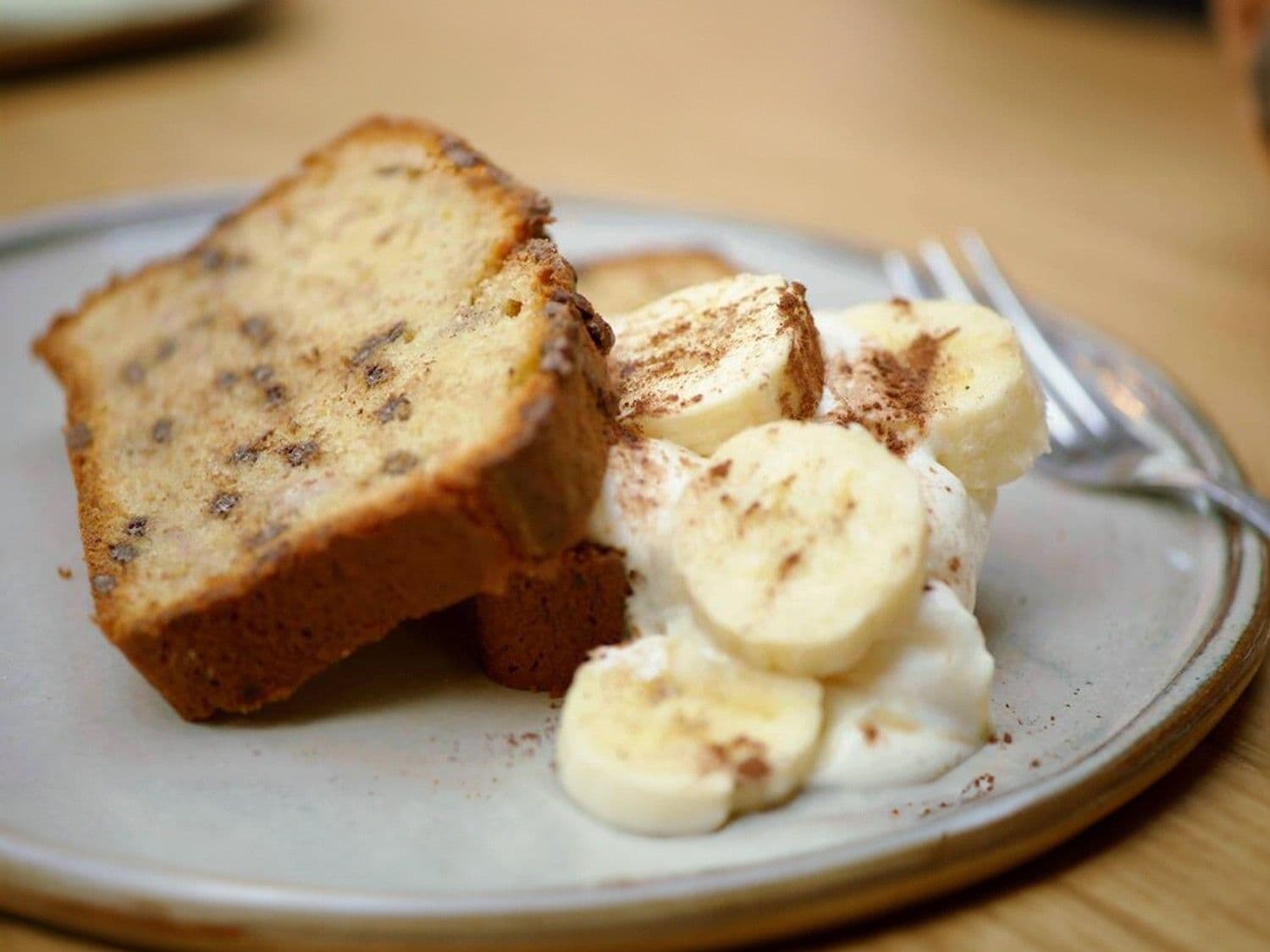 Bananencake met chocolate chips