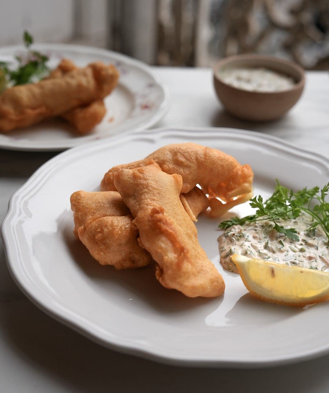 Kibbeling met ravigotte saus