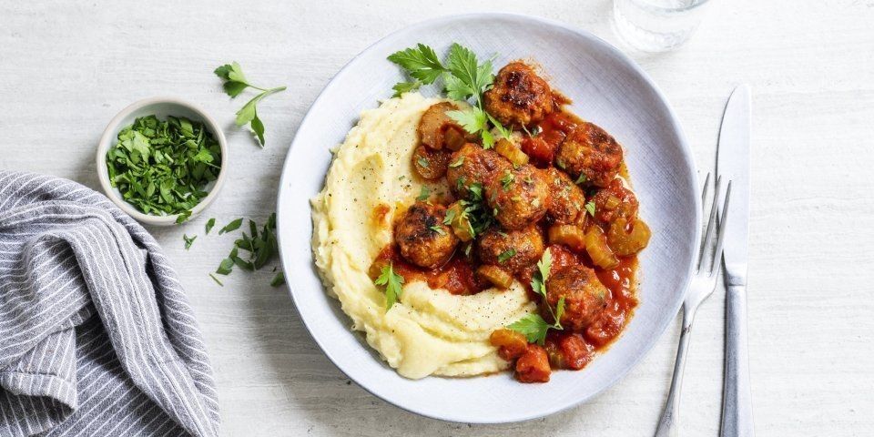 Balletjes in tomatensaus