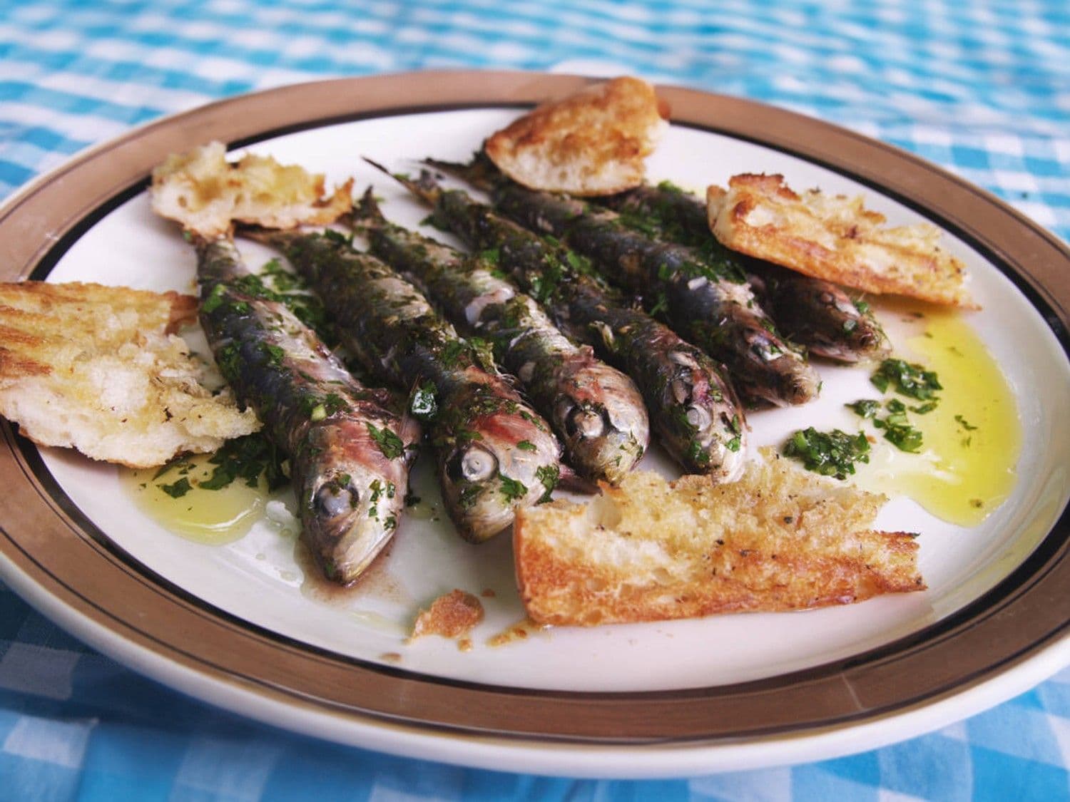 Sardines op de barbecue