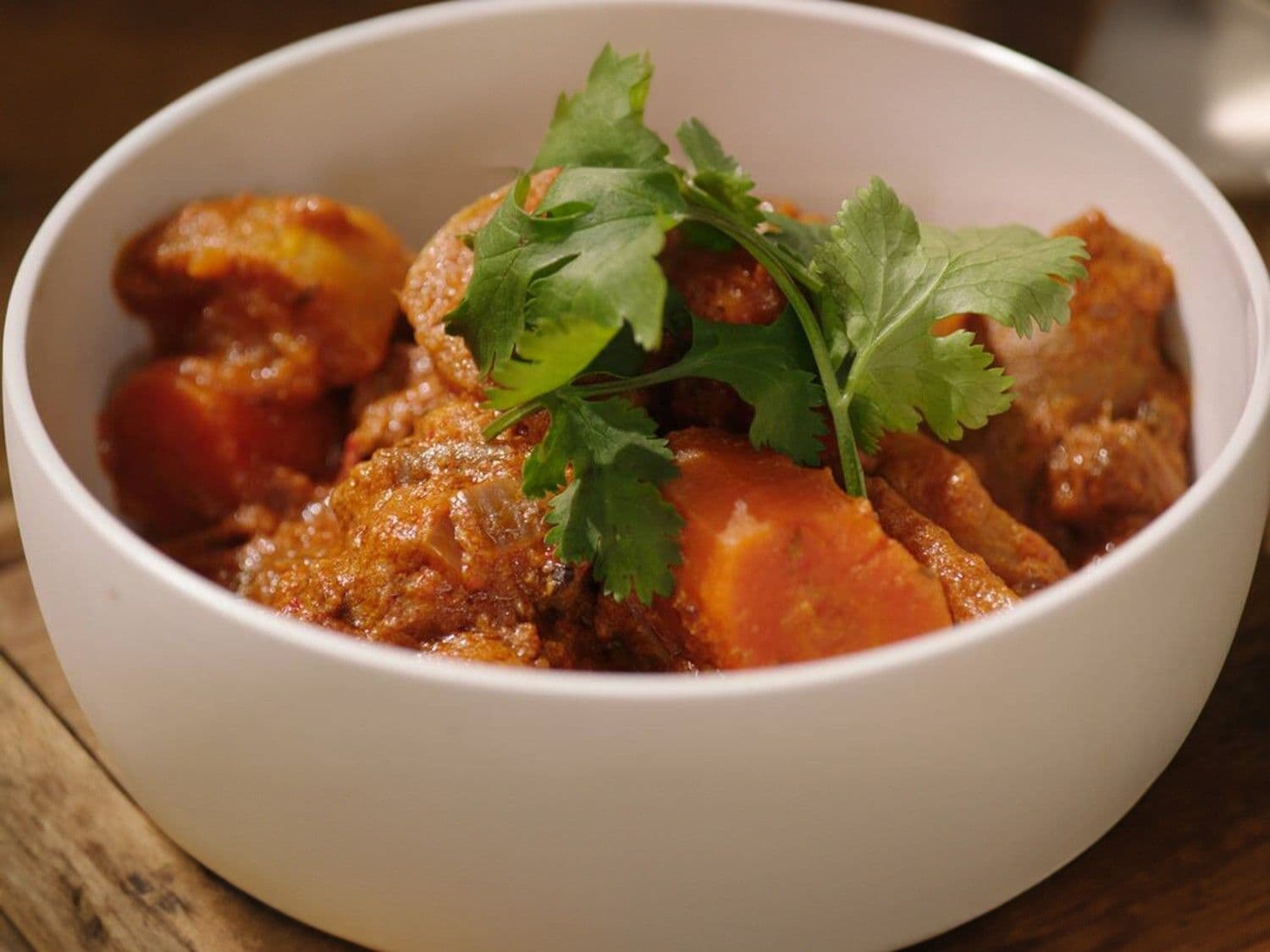 Stoofpot van lamsvlees 'Tikka Masala'