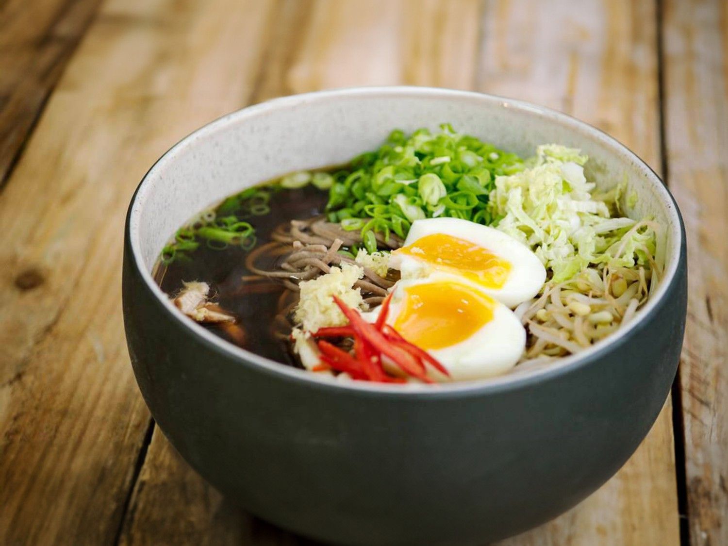 Vegetarische miso ramen
