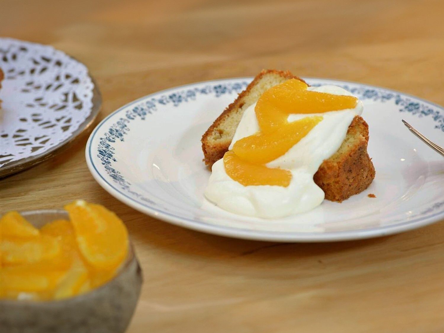 Savarin met grand marnier en sinaasappel