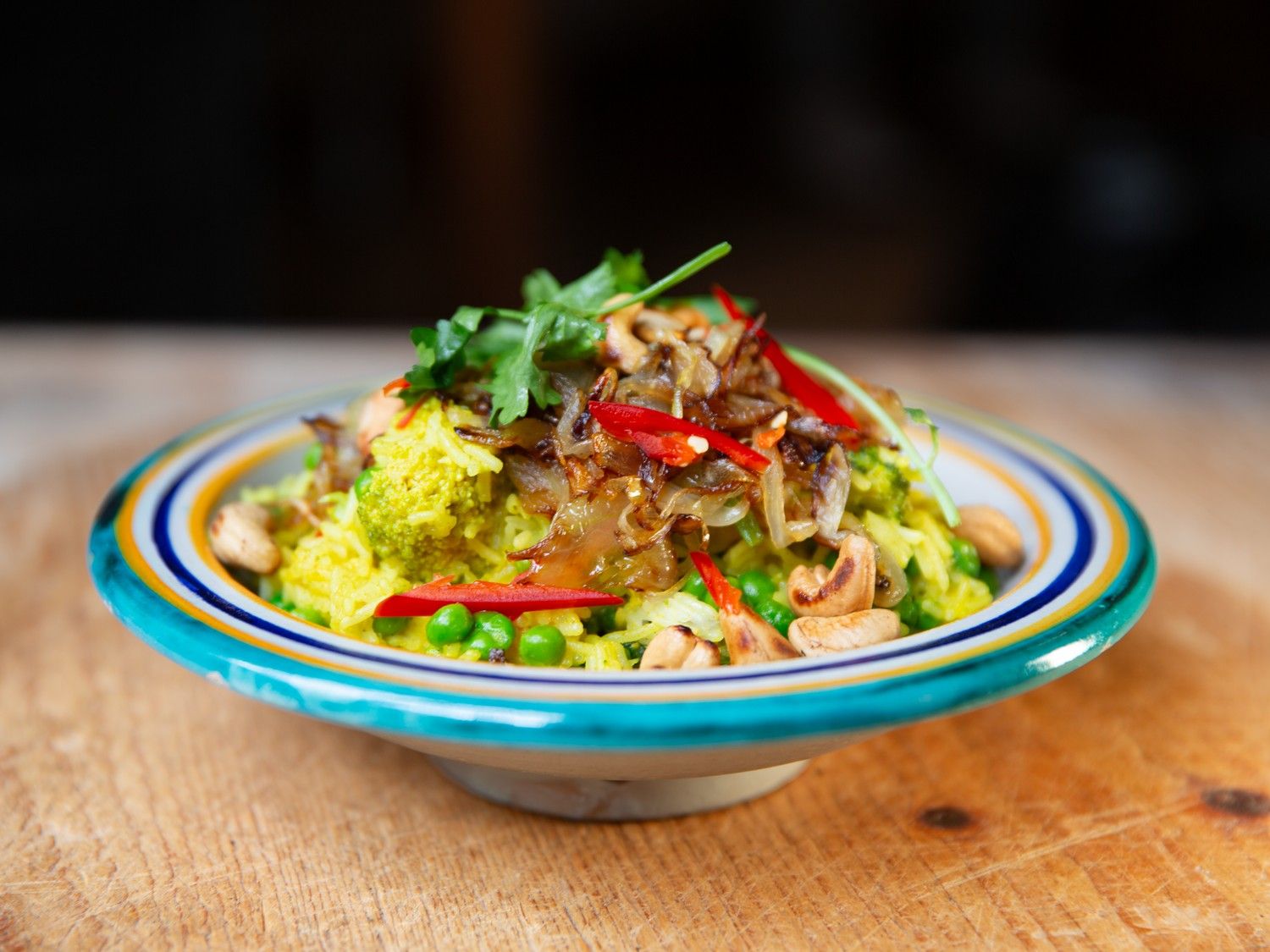 Biryani met groene groenten