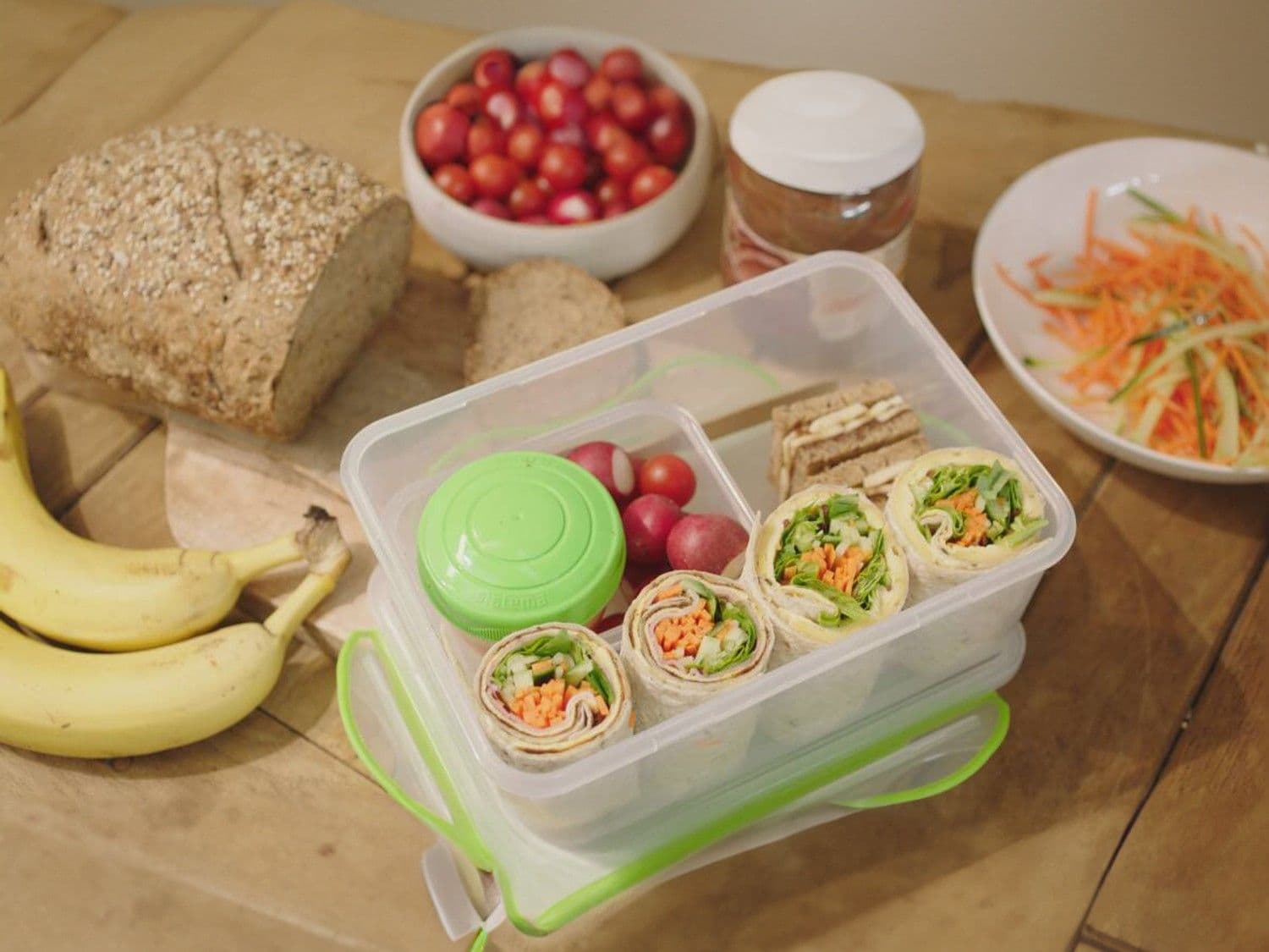 Brooddoos 'wraps en kees'