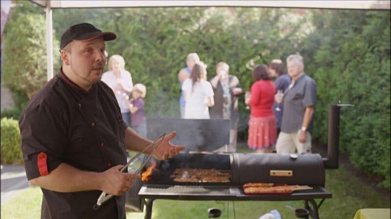 Varkensvlees op de barbecue