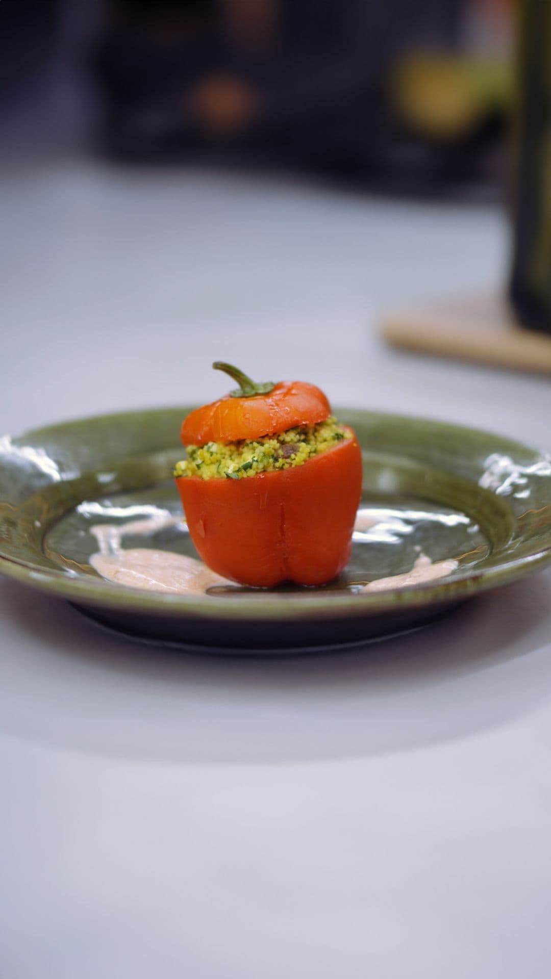 Gevulde paprika's met couscous en feta