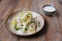 Bulgursalade met boontjes, venkel, artisjok en yoghurtdressing (thumbnail)