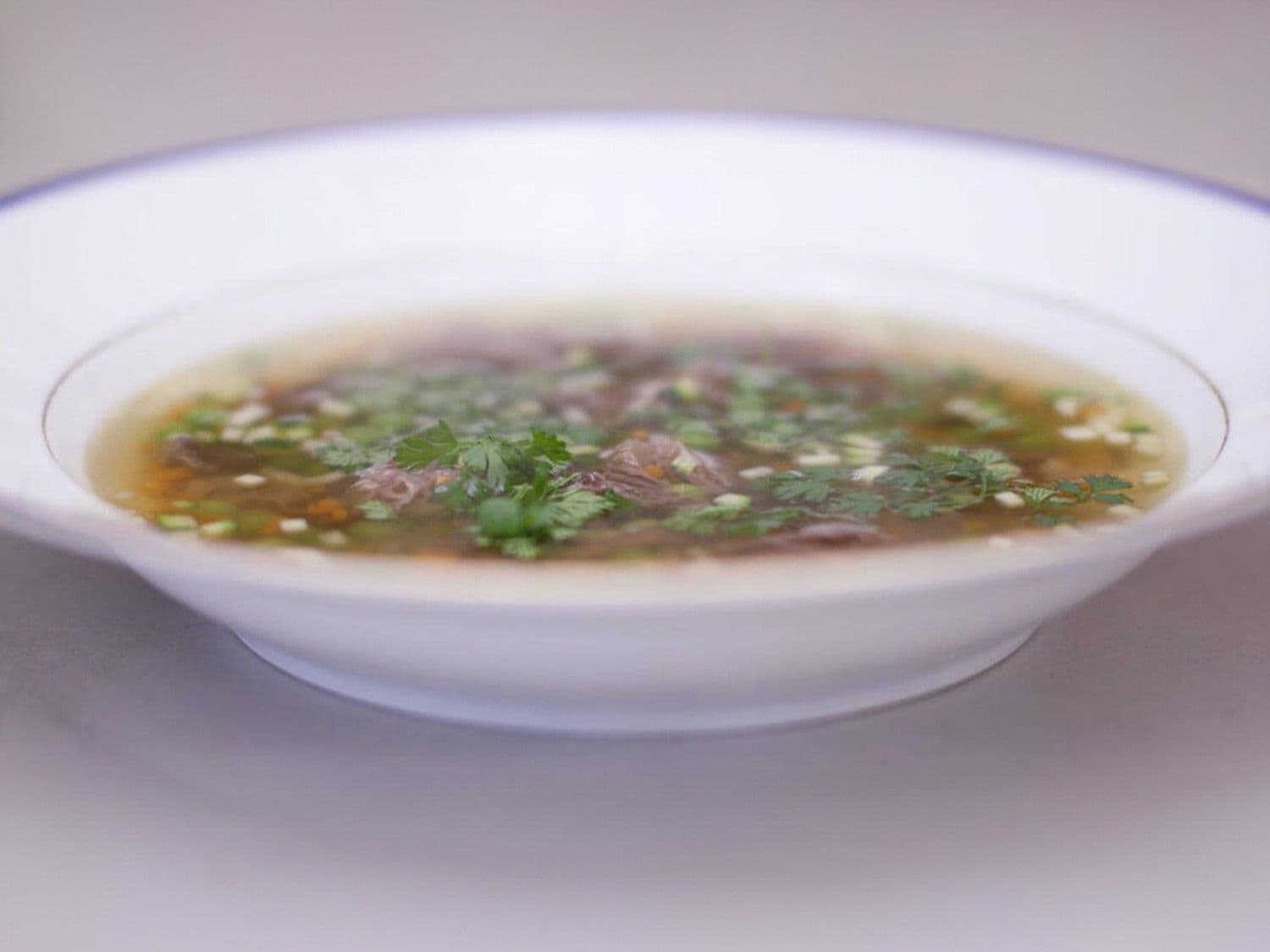 Consommé van ossenstaart